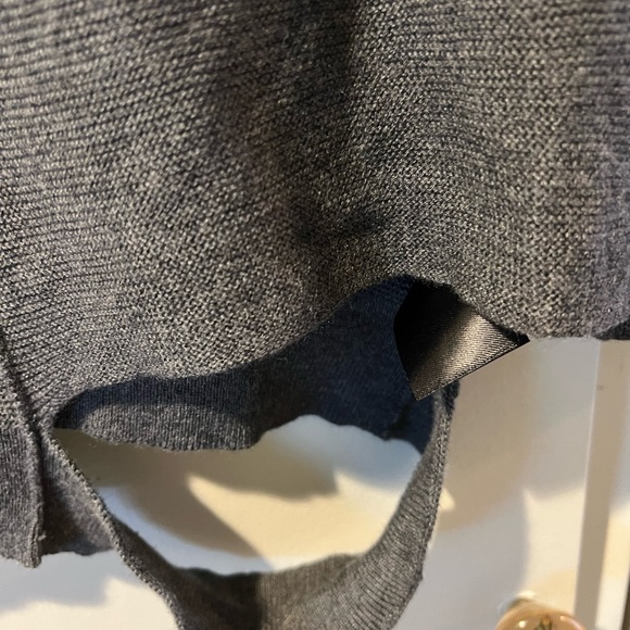 Cable stitch distressed cut out sweater. - Picture 3 of 5